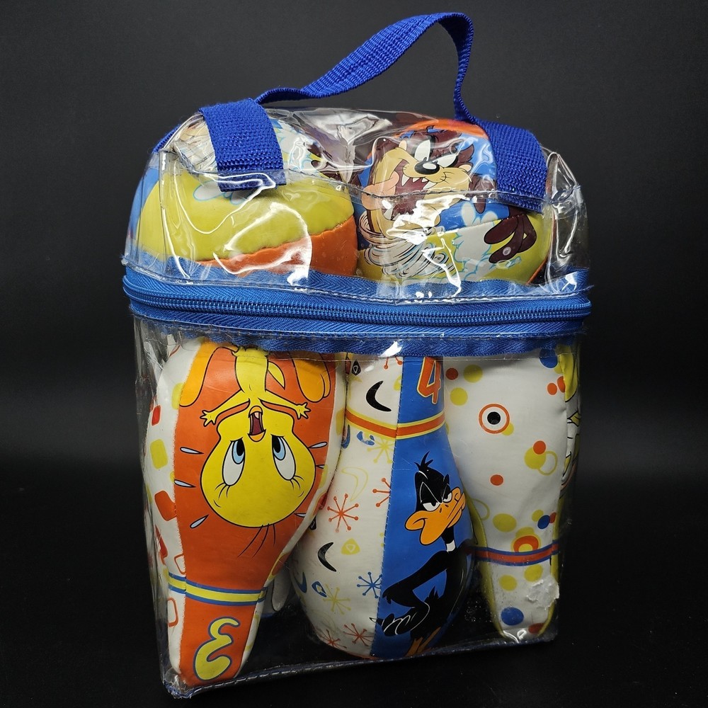 Looney Tunes KellyToy Warner Bros Soft Bowling Set Kids Game Indoor Or Out